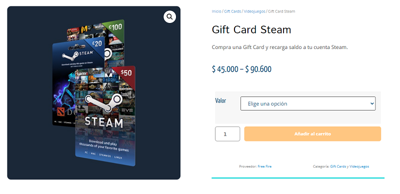 comprar gift card steam con bitcoin