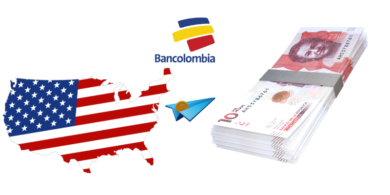 Enviar dinero desde Estados Unidos a Bancolombia