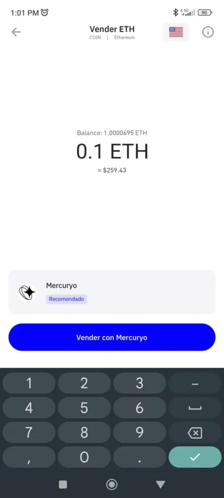 Captura trust wallet venta de eth